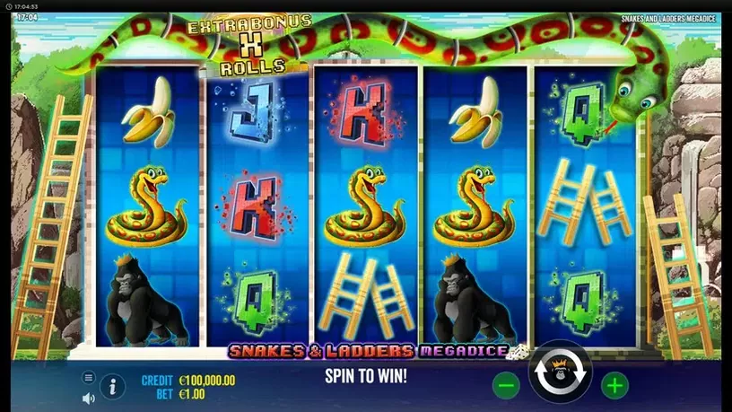 Snakes and Ladders Megadice slot screenshot 1