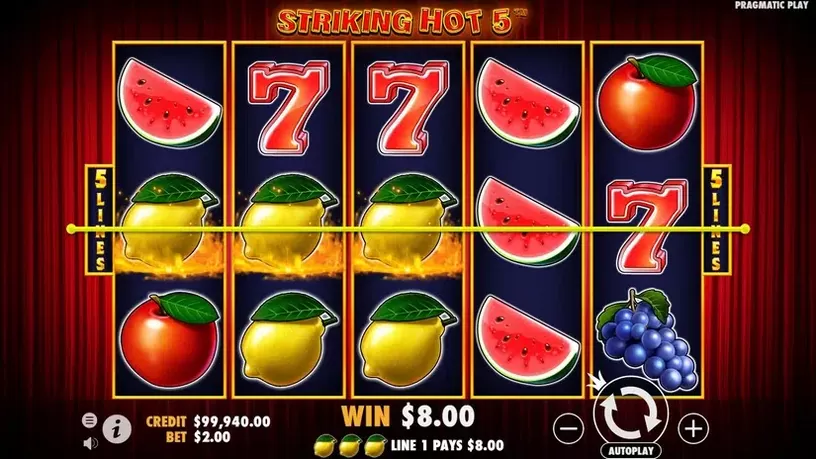 Striking Hot 5 slot screenshot 2
