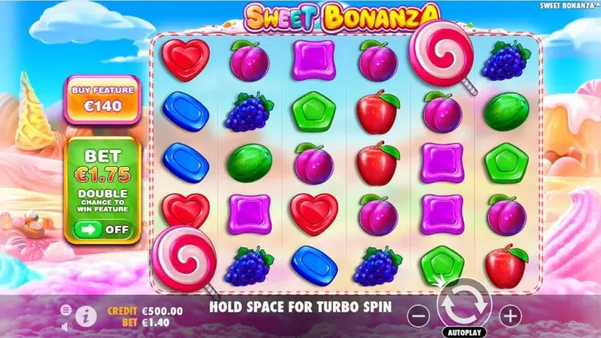 Sweet Bonanza slot screenshot 1