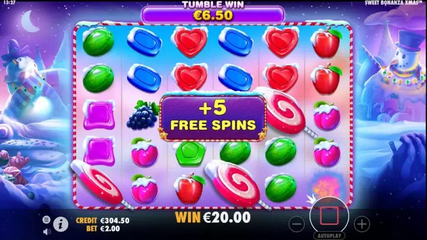Sweet Bonanza Xmas slot screenshot 5