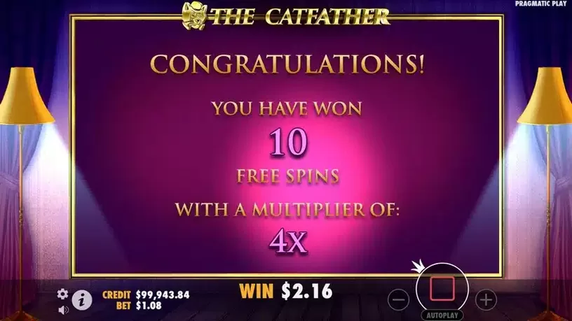 The Catfather slot screenshot 3
