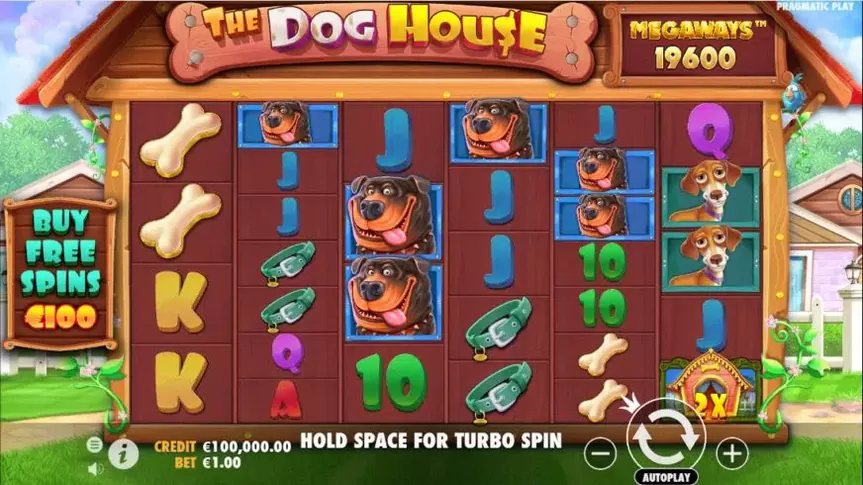 The Dog House Megaways slot screenshot 1