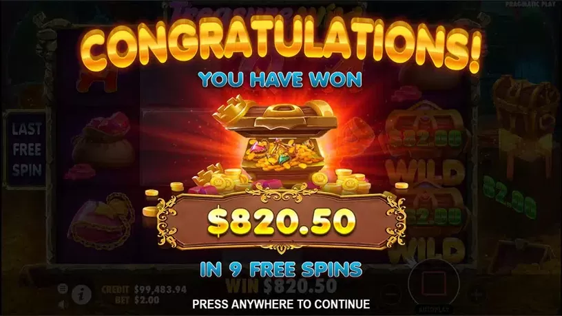 Treasure Wild slot screenshot 9