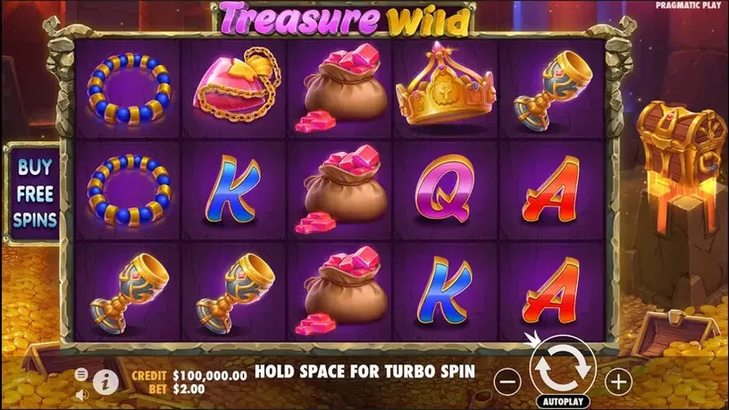 Treasure Wild slot screenshot 1