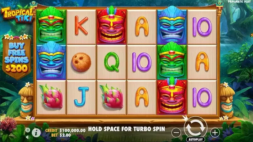 Tropical Tiki slot screenshot 1