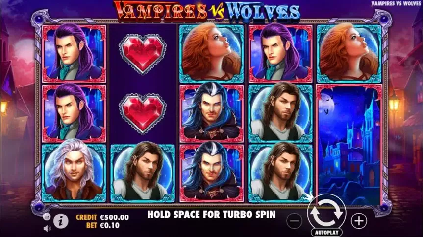 Vampires vs Wolves slot screenshot 1
