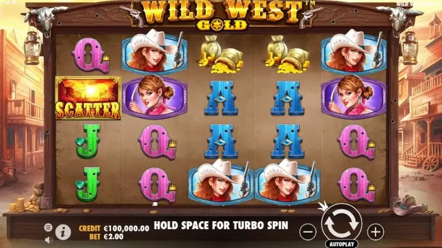 Wild West Gold slot screenshot 1