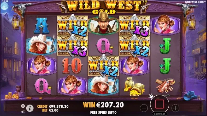 Wild West Gold slot screenshot 5