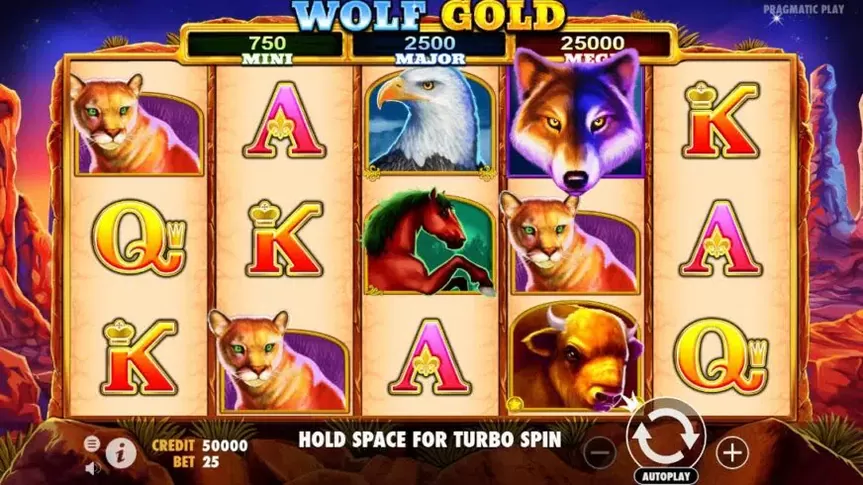 Wolf Gold slot screenshot 1