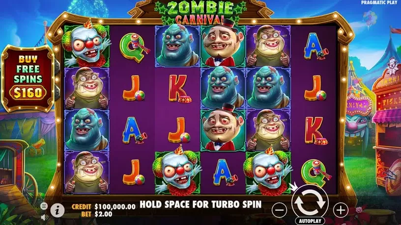 Zombie Carnival slot screenshot 1