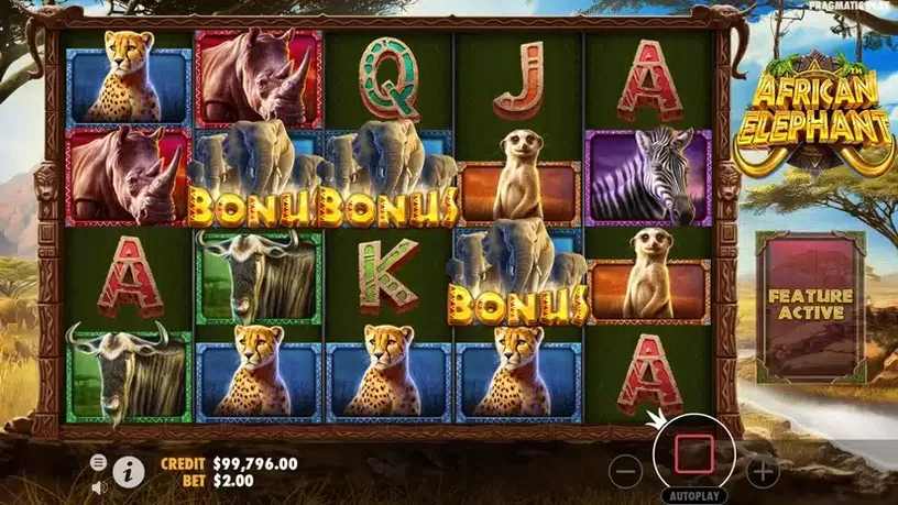 African Elephant slot screenshot 2