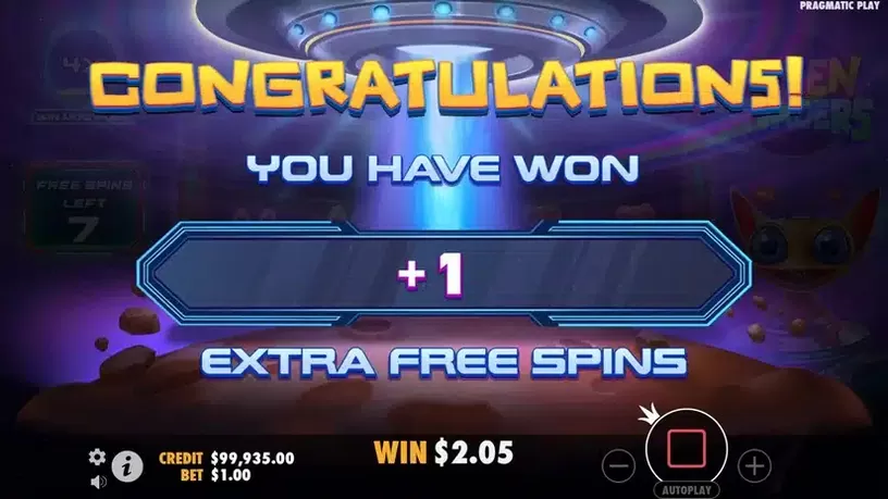 Alien Invaders slot screenshot 5