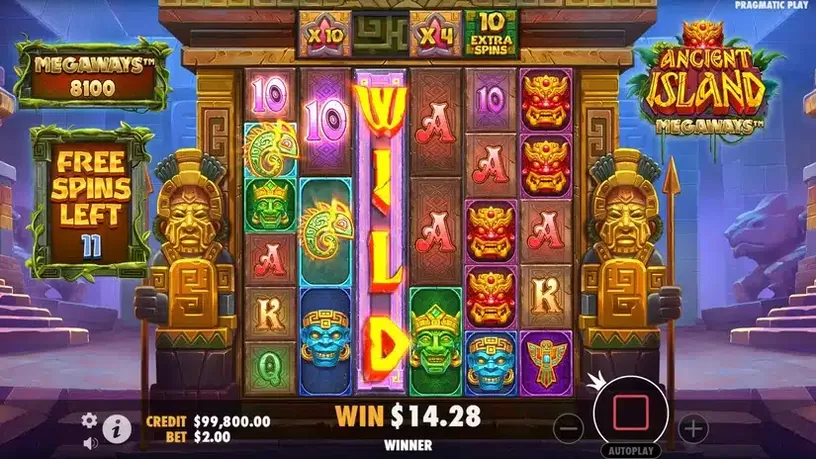 Ancient Island Megaways slot screenshot 5