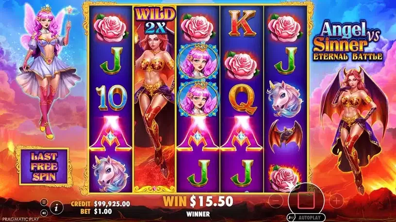 Angel Vs Sinner Eternal Battle slot screenshot 5
