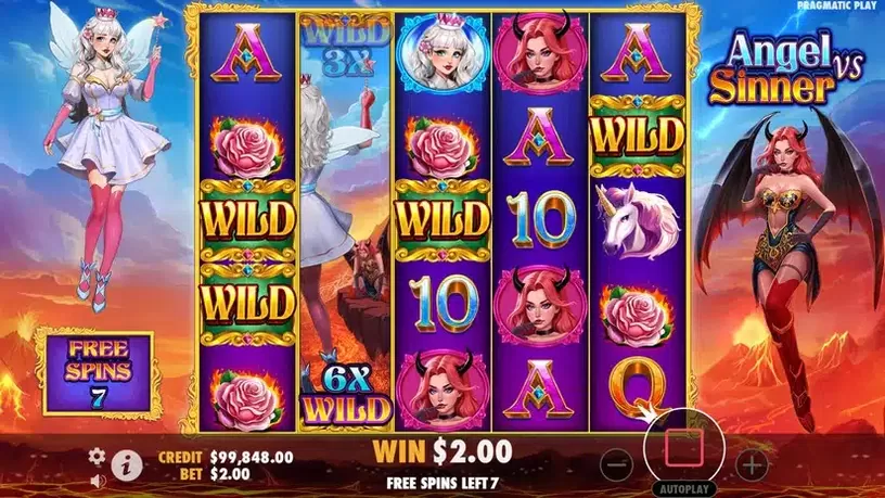 Angel vs Sinner slot screenshot 4