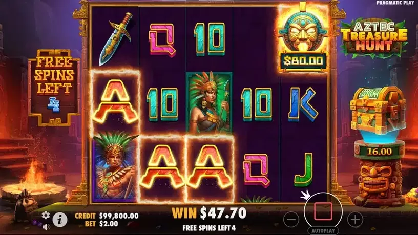 Aztec Treasure Hunt slot screenshot 5