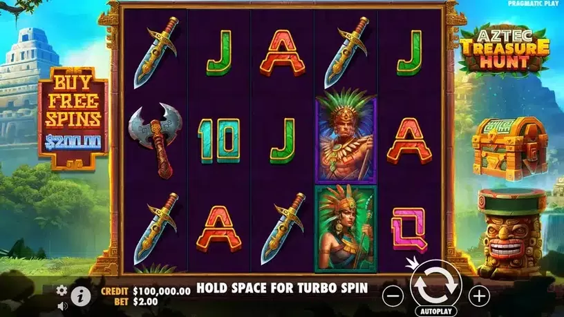 Aztec Treasure Hunt slot screenshot 1