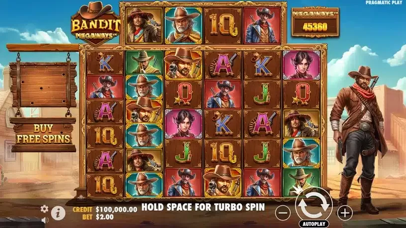 Bandit Megaways slot screenshot 1
