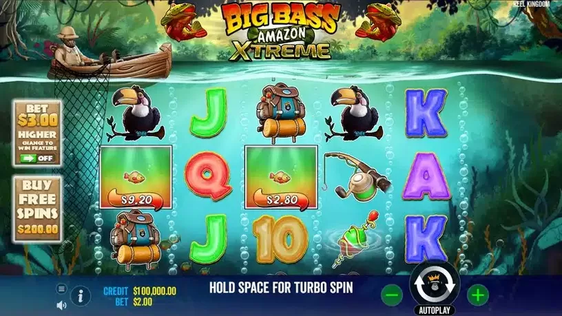 Big Bass Amazon Xtreme slot screenshot 1