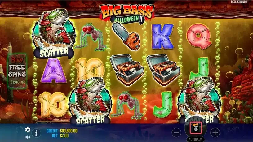 Big Bass Halloween 2 slot screenshot 2