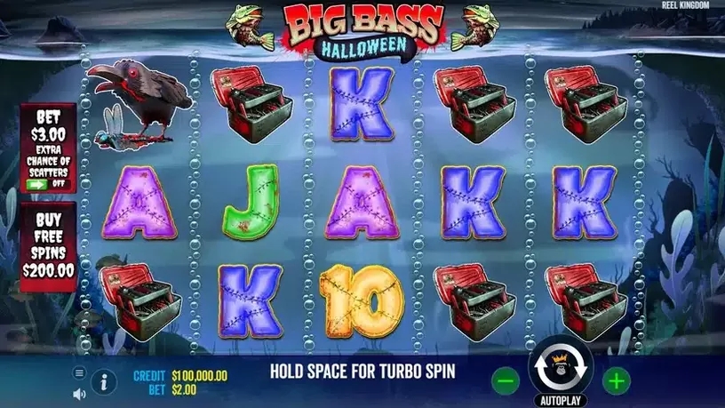 Big Bass Halloween slot screenshot 1