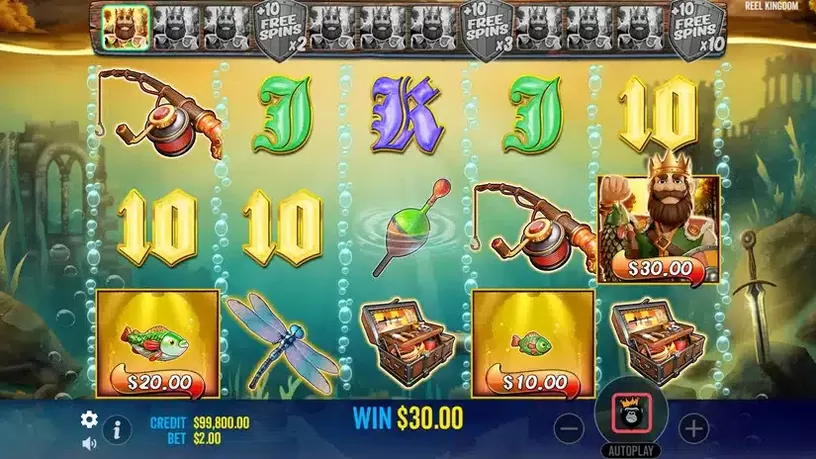 Big Bass Secrets of the Golden Lake slot screenshot 5