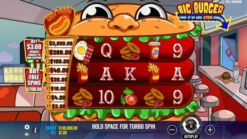 Big Burger Load it up with Extra Cheese slot screenshot 1