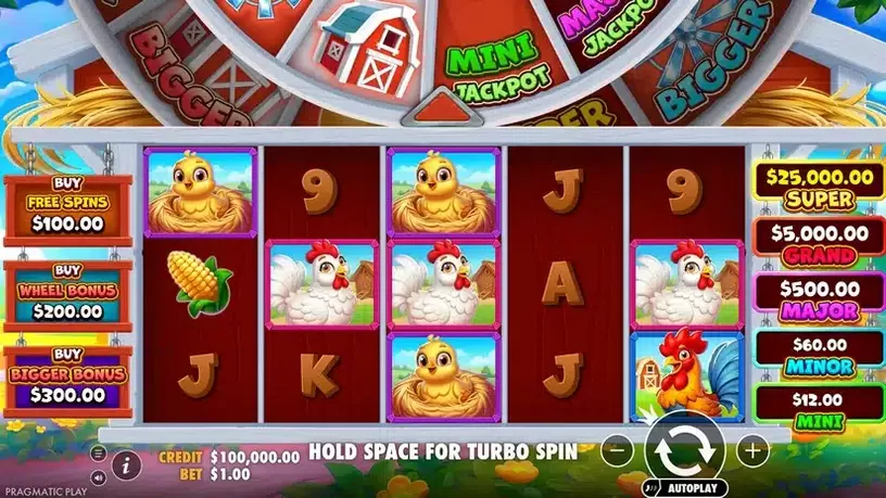 Bigger Barn House Bonanza slot screenshot 1