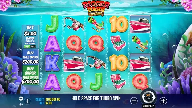 Bigger Bass Splash slot screenshot 1
