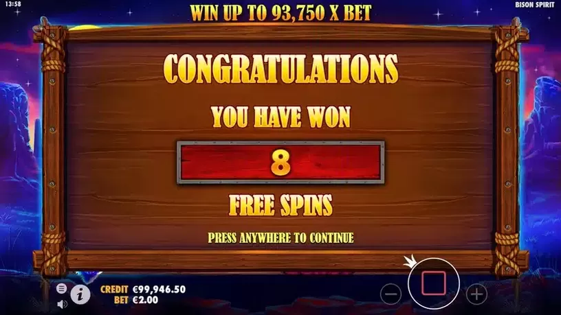 Bison Spirit slot screenshot 4