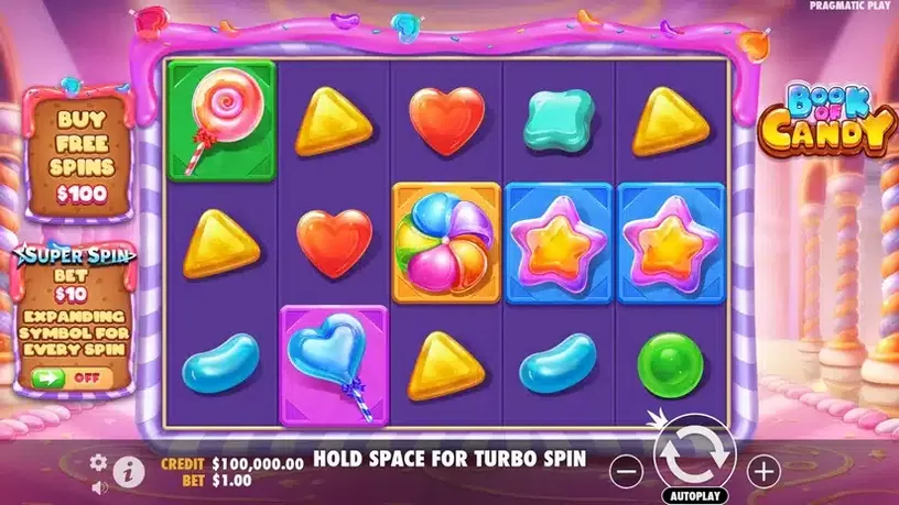 Book of Candy slot screenshot 2
