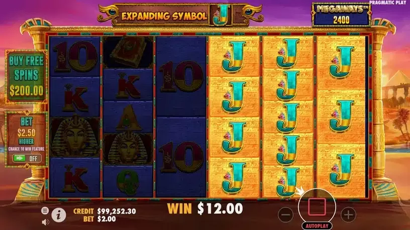 Book of Tut Megaways slot screenshot 4