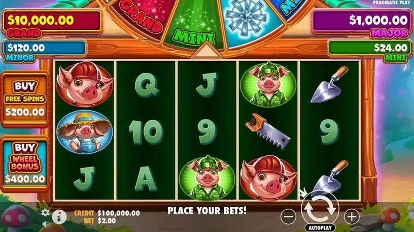 Brick House Bonanza slot screenshot 1
