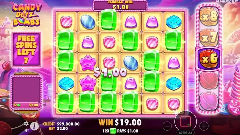 Candy Blitz Bombs slot screenshot 4