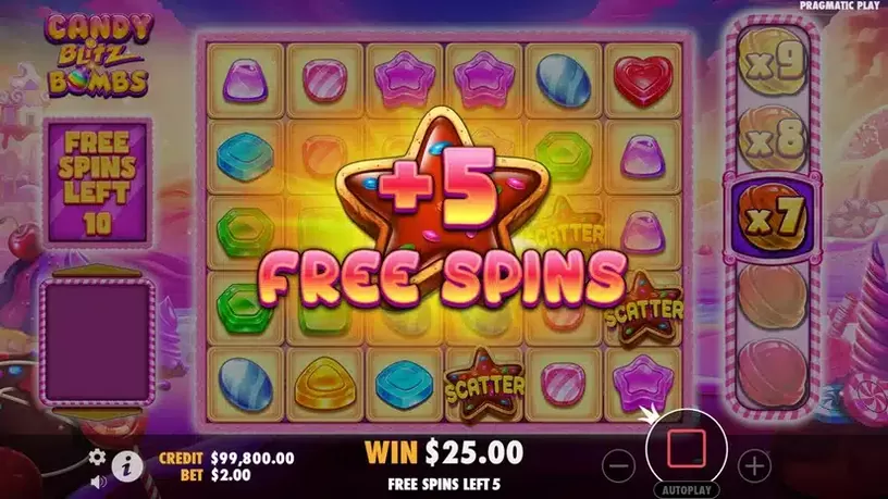 Candy Blitz Bombs slot screenshot 5