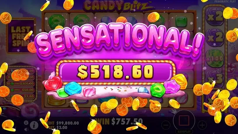 Candy Blitz slot screenshot 7