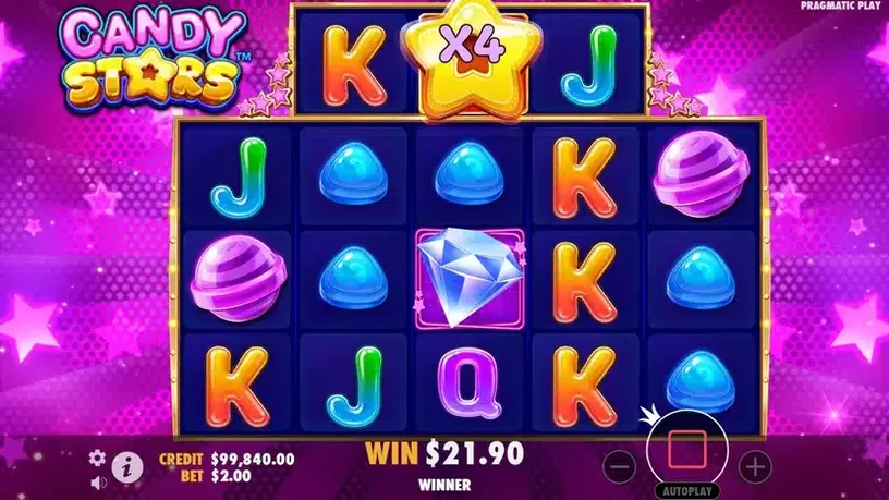 Candy Starz slot screenshot 4