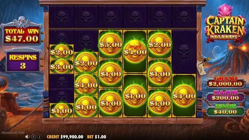 Captain Kraken Megaways slot screenshot 5