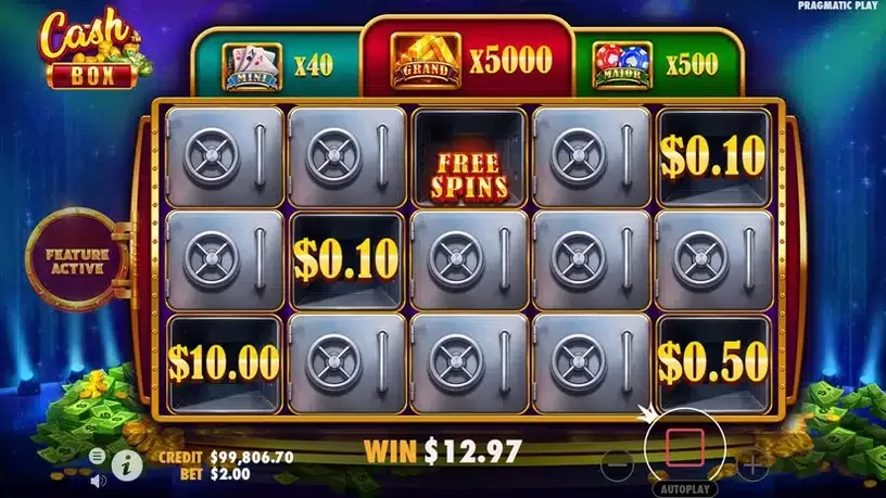 Cash Box slot screenshot 5