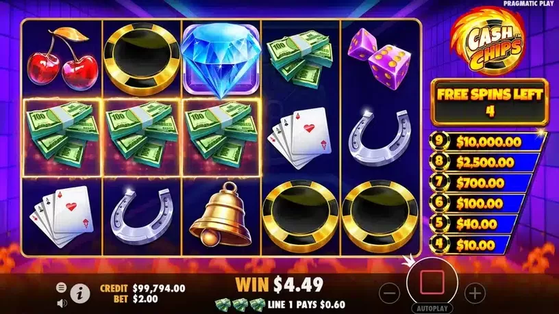 Cash Chips slot screenshot 5