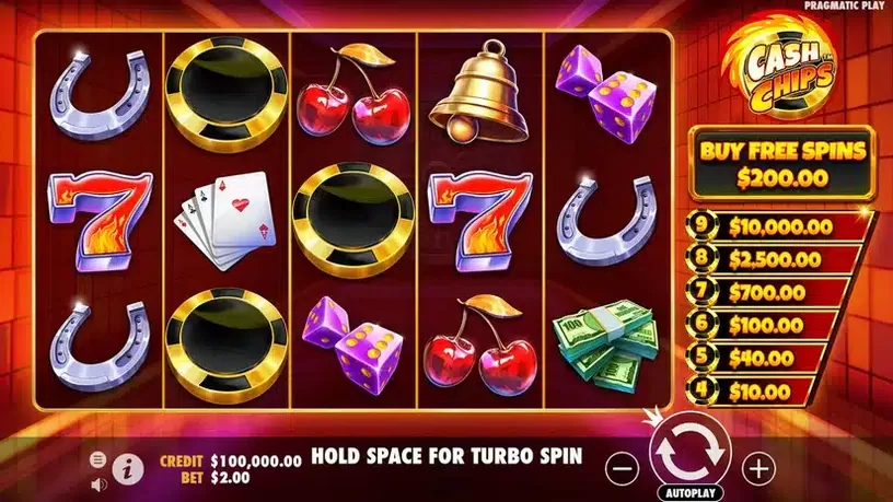 Cash Chips slot screenshot 1