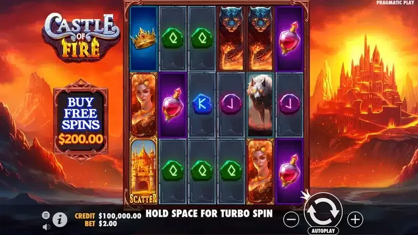 Castle of Fire slot screenshot 1