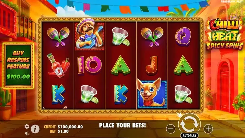 Chilli Heat Spicy Spins slot screenshot 1