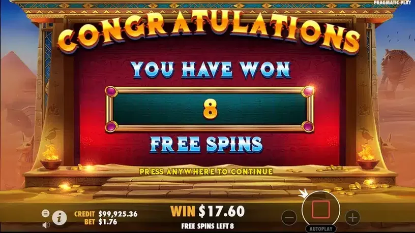 Diamonds Of Egypt slot screenshot 5