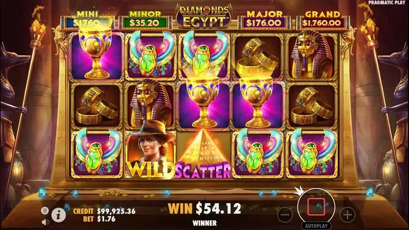Diamonds Of Egypt slot screenshot 7