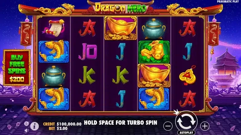 Dragon Hero slot screenshot 1