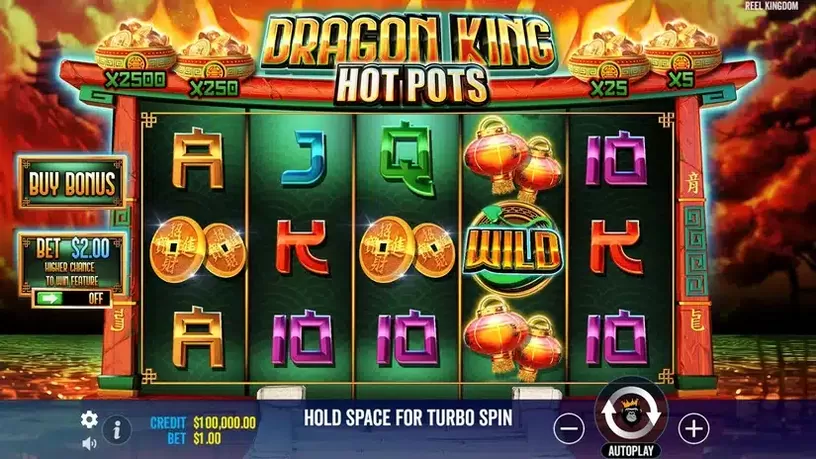 Dragon King Hot Pots slot screenshot 1