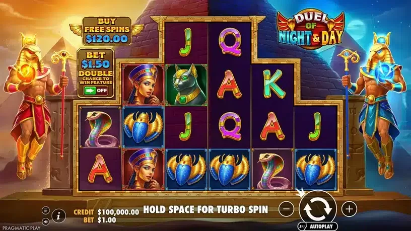 Duel of Night & Day slot screenshot 1