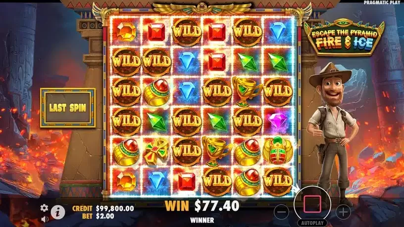 Escape the Pyramid – Fire & Ice slot screenshot 6
