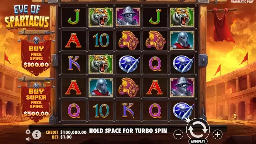 Eye of Spartacus slot screenshot 1